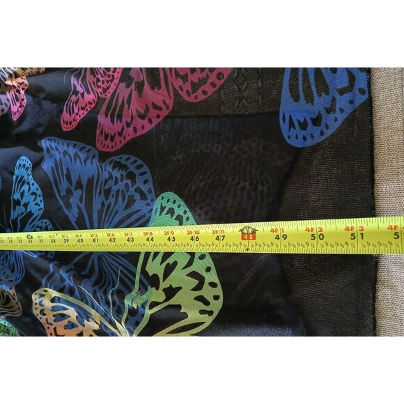 Women's Large Sheer Butterfly Long Dress Boho Lady Beachy Flowy Lightweight Fun - Picture 16 of 16